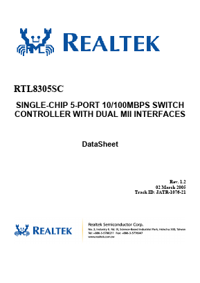 RTL8305SC-LF Datasheet PDF ETC