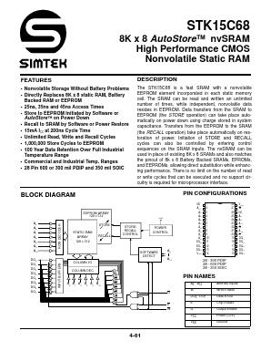STK15C68-W35 Datasheet PDF ETC