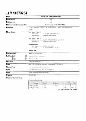 MN18P73284 Datasheet PDF ETC
