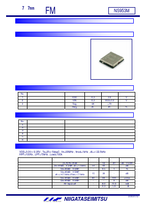 NS953M Datasheet PDF ETC