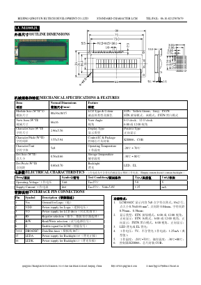 LCM1602C Datasheet PDF ETC