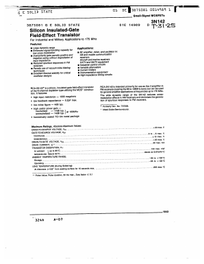 3N142 Datasheet PDF ETC