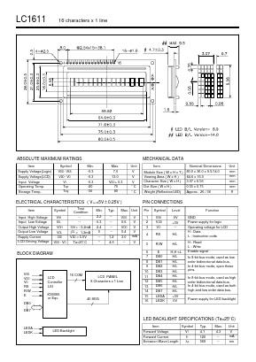 LC1611 Datasheet PDF ETC