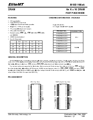 M10B11664A-40T Datasheet PDF ETC
