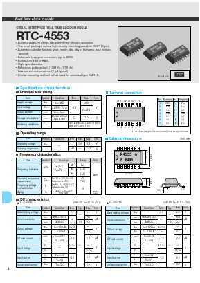 RTC-4553 Datasheet PDF ETC