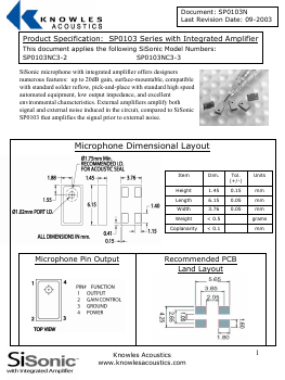 SP0103NC3 Datasheet PDF ETC