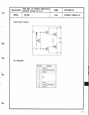 STK-0050 Datasheet PDF ETC