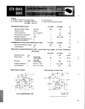 STK-084G Datasheet PDF ETC