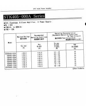 STK405-100A Datasheet PDF ETC