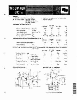 STK-086 Datasheet PDF ETC
