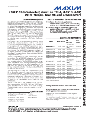 MAX3222E Datasheet PDF ETC