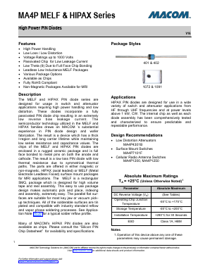 MA4P7002F-401T Datasheet PDF ETC