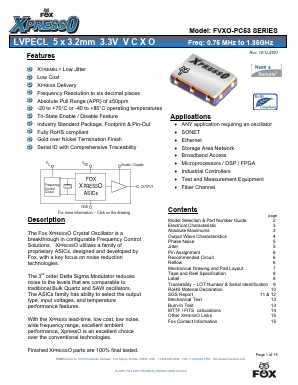 FVXO-PC53B-500 Datasheet PDF ETC