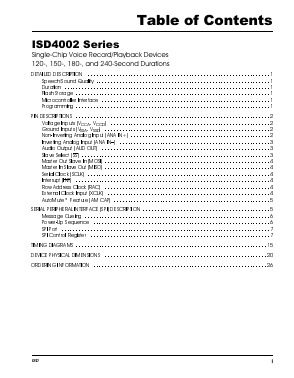 ISD4002-240 Datasheet PDF ETC