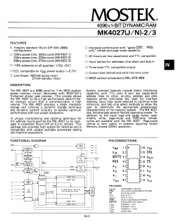 MK4027 Datasheet PDF ETC