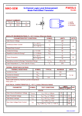 P3055LS Datasheet PDF ETC