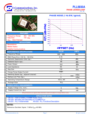PLL0930A Datasheet PDF ETC