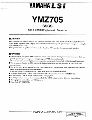 YMZ705 Datasheet PDF ETC
