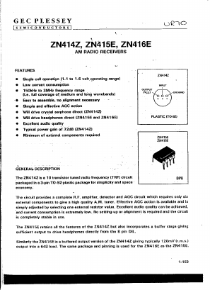 ZN414Z Datasheet PDF ETC