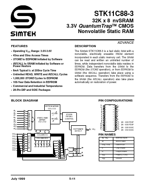 STK11C88-3S45I Datasheet PDF ETC