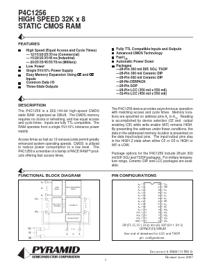 P4C1256-20CI Datasheet PDF ETC