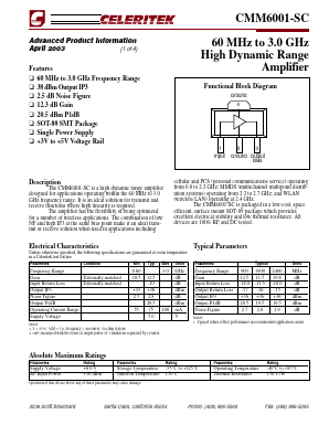 CMM6001-SC Datasheet PDF ETC