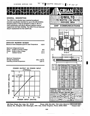UMIL70 Datasheet PDF ETC