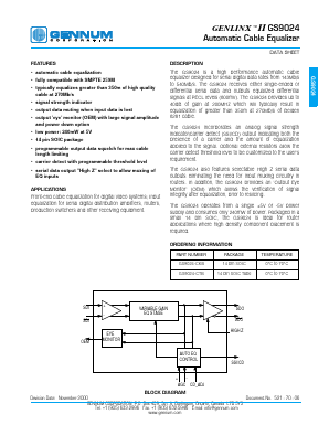 GS9024-CKB Datasheet PDF ETC