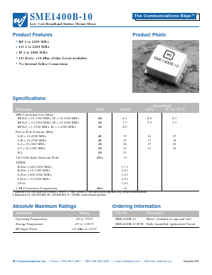 SME1400B-10 Datasheet PDF ETC