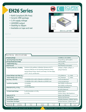 EH2625TTS-125.000M Datasheet PDF ETC