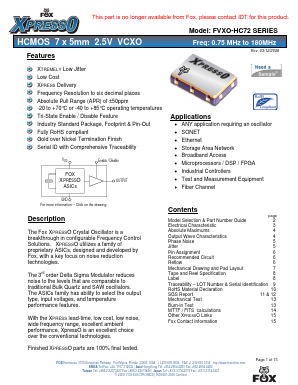 FVXO-HC72BR-200-250 Datasheet PDF ETC