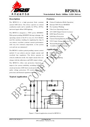 BP2831A Datasheet PDF ETC