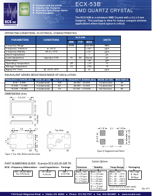 ECS-300-S-30B-TR Datasheet PDF ETC