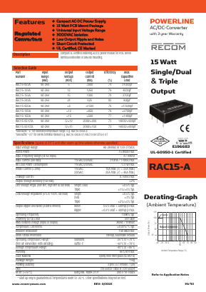 RAC15-0512TA Datasheet PDF ETC