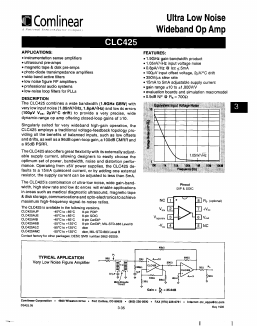 CLC425 Datasheet PDF ETC