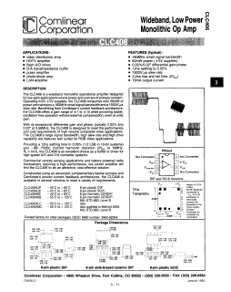 CLC406AM Datasheet PDF ETC