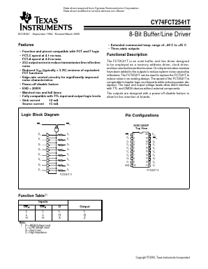 CY74FCT2541AT Datasheet PDF ETC
