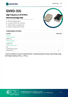 GVXO-32L Datasheet PDF ETC