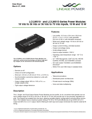 LC015A Datasheet PDF ETC
