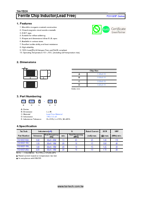 FCI1005F-1R8K Datasheet PDF ETC