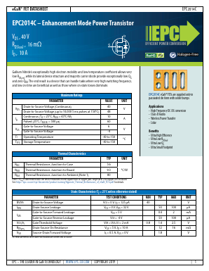 EPC2014C Datasheet PDF ETC
