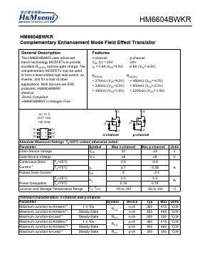 HM6604BWKR Datasheet PDF ETC