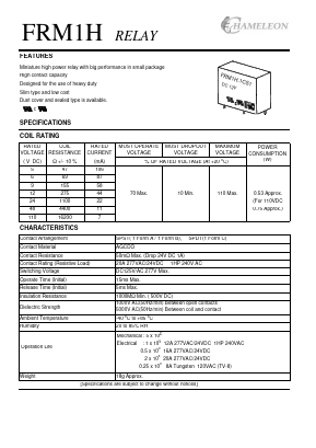 FRM1H-1AS2S-DC12V Datasheet PDF ETC