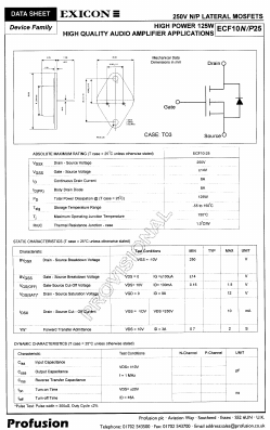 ECF10N25 Datasheet PDF ETC1