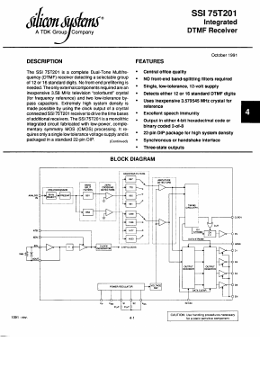 SSI75T201-IP Datasheet PDF ETC1