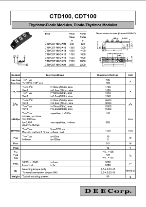 CDT100GK22 Datasheet PDF ETC1