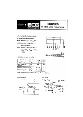 ECG1085 Datasheet PDF ETC1