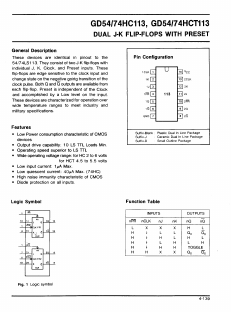GD54HC113J Datasheet PDF ETC1