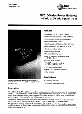 MC010BK Datasheet PDF ETC1