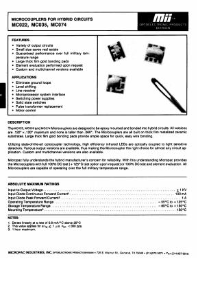 MC099 Datasheet PDF ETC1